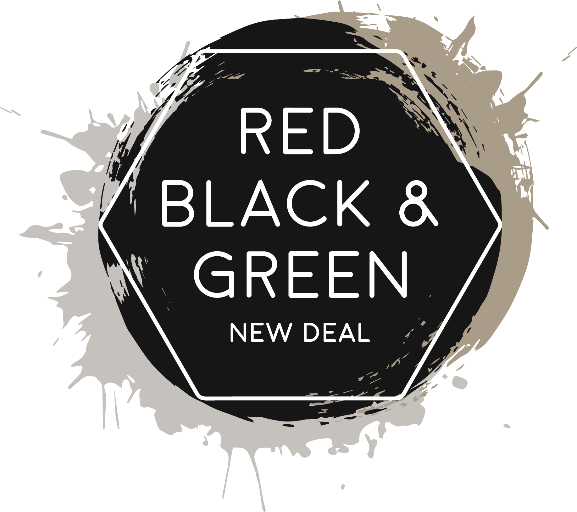 Red Black & Green New Deal logo